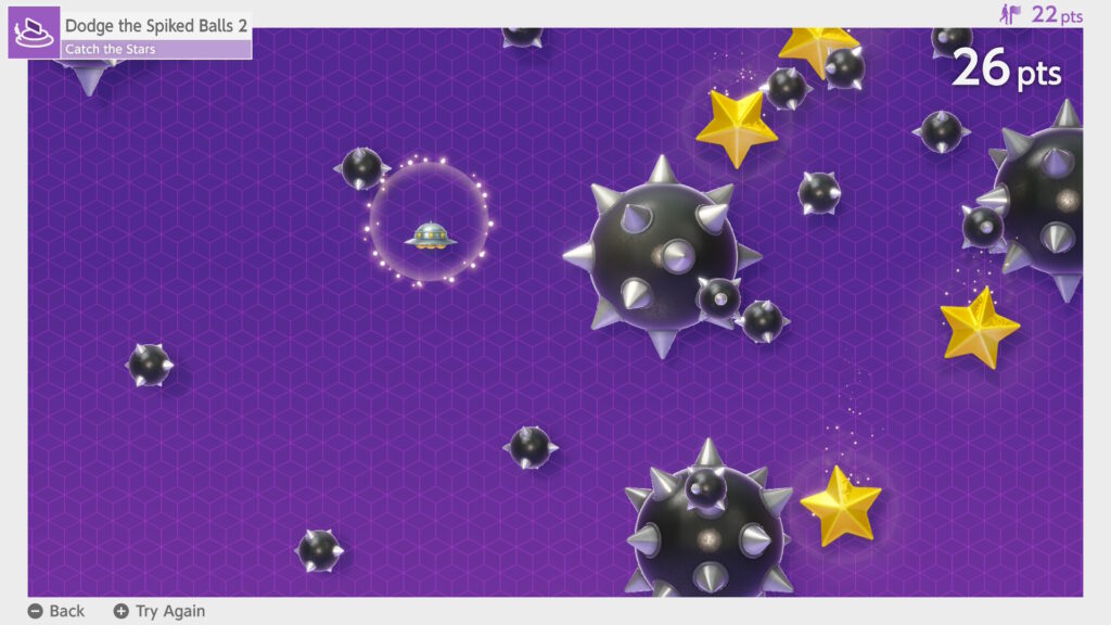Nintendo Switch 2 Welcome Tour Dodge the Spiked Balls Minigame 2