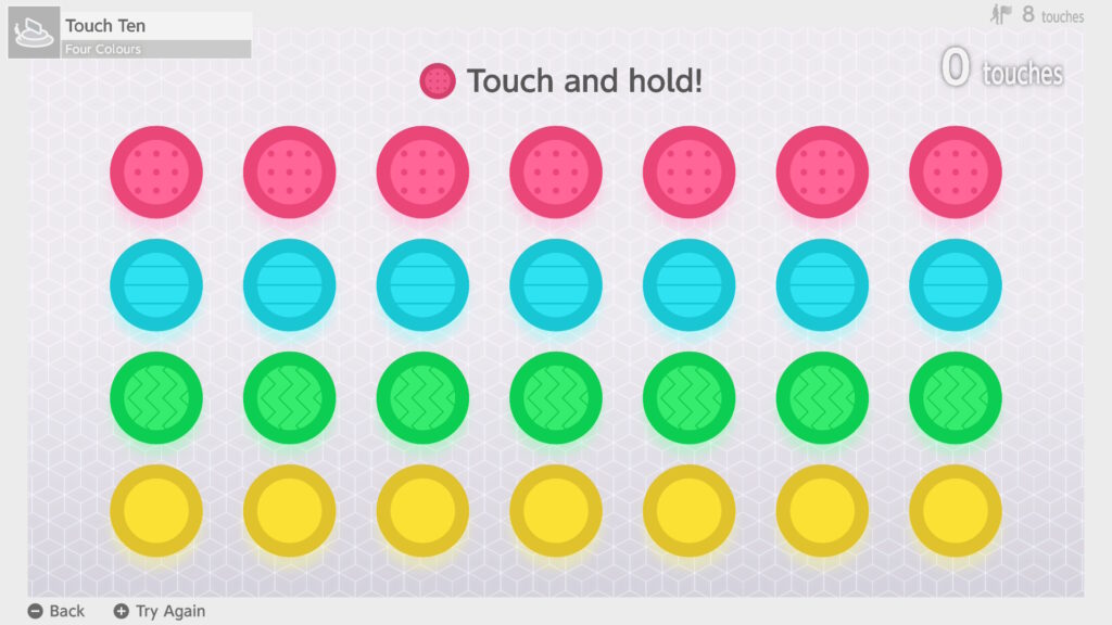 Nintendo Switch 2 Welcome Tour Touch and Hold Minigame