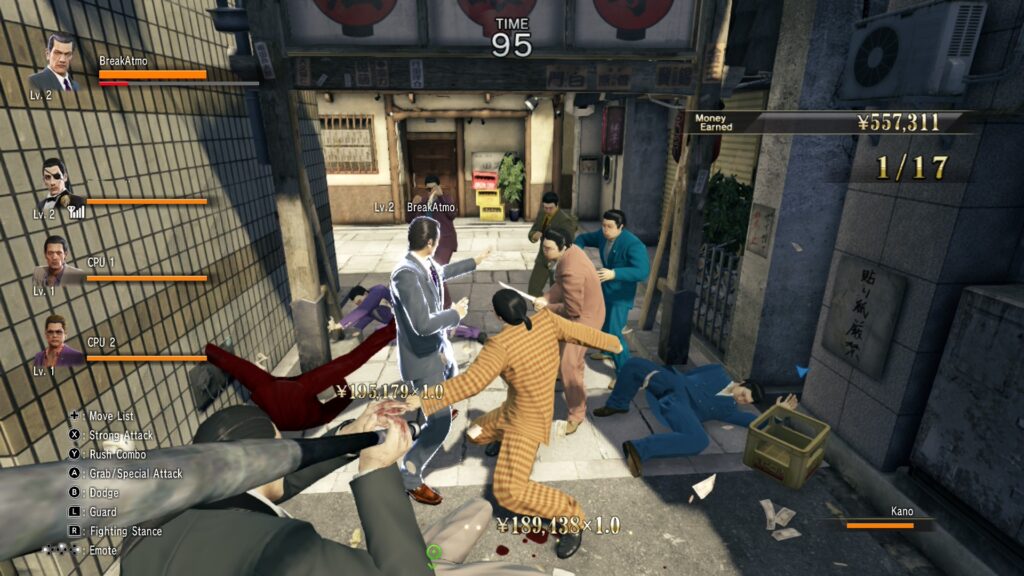 Sega Yakuza 0 Directors Cut Nintendo Switch 2 Red Light Raid Gameplay