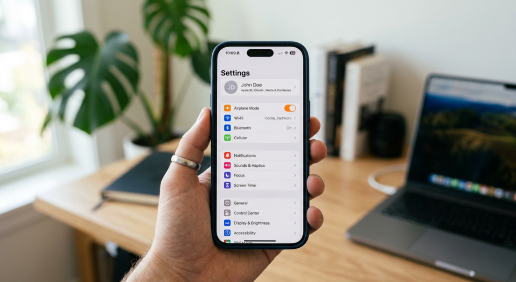 iphone settings